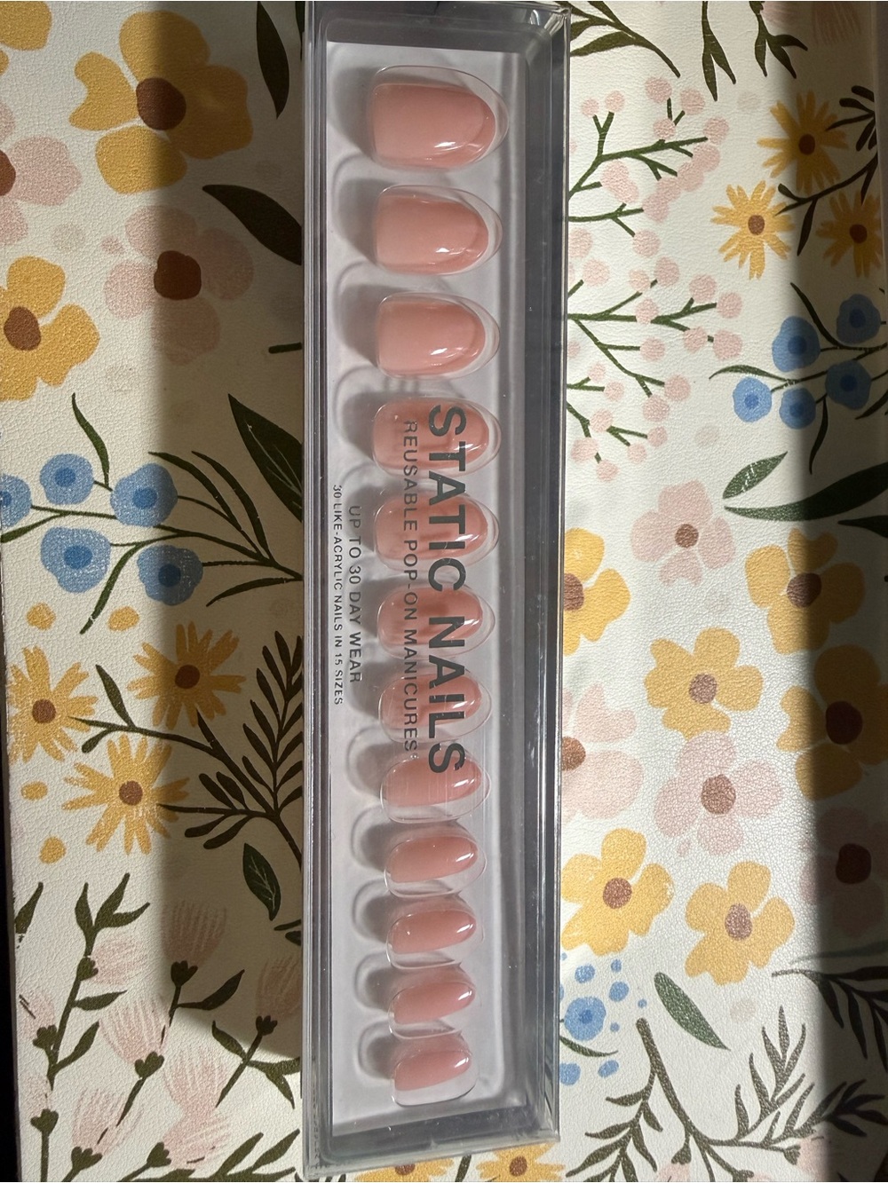 Static Nails Reusable Pop-On Manicure - Jet Setter Nude Pink Press-Ons